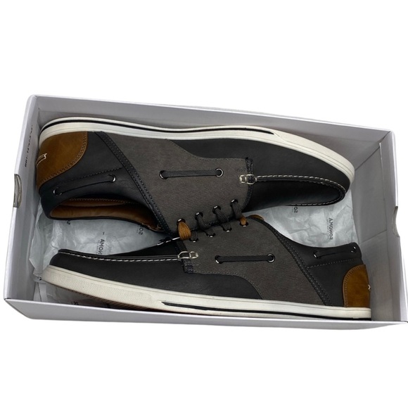Sonoma Royce Classic Boat Shoes (Size:13, Color:Gray/Brown/White) - Picture 5 of 6